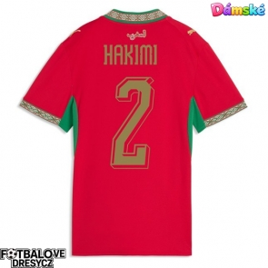 Maroko Achraf Hakimi #2 Dámské Domácí Dres MS 2026 Krátký Rukáv